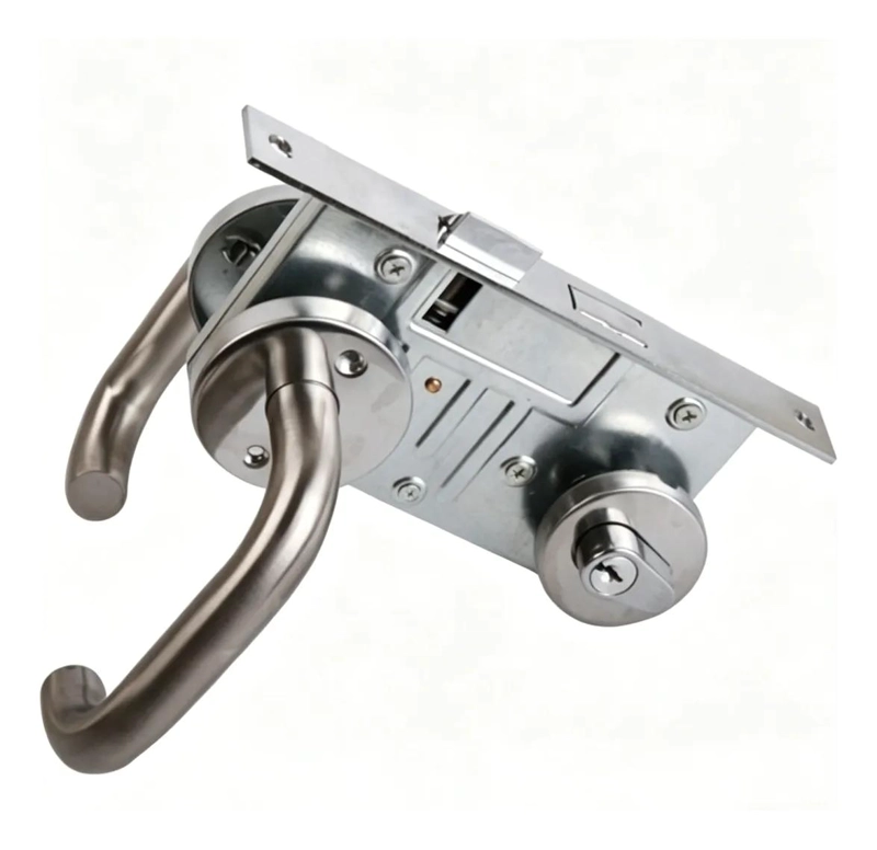 CERRADURA DE SEGURIDAD PARA PUERTAS DE EMERGENCIA DE ACERO INOXIDABLE - 6