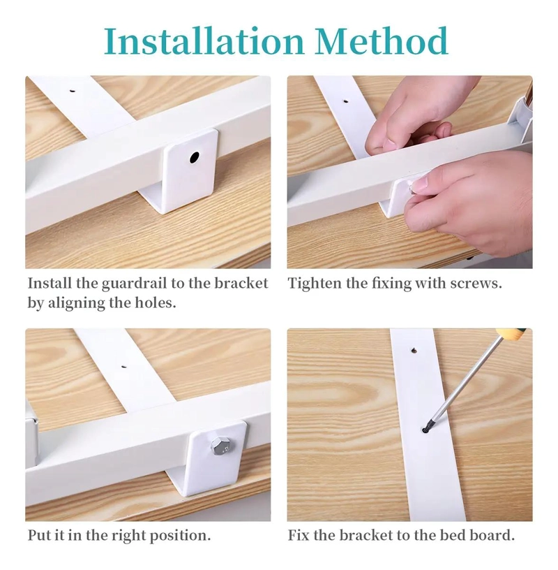 BARANDA PLEGABLE DE SEGURIDAD PARA CAMA PARA ADULTOS - 9