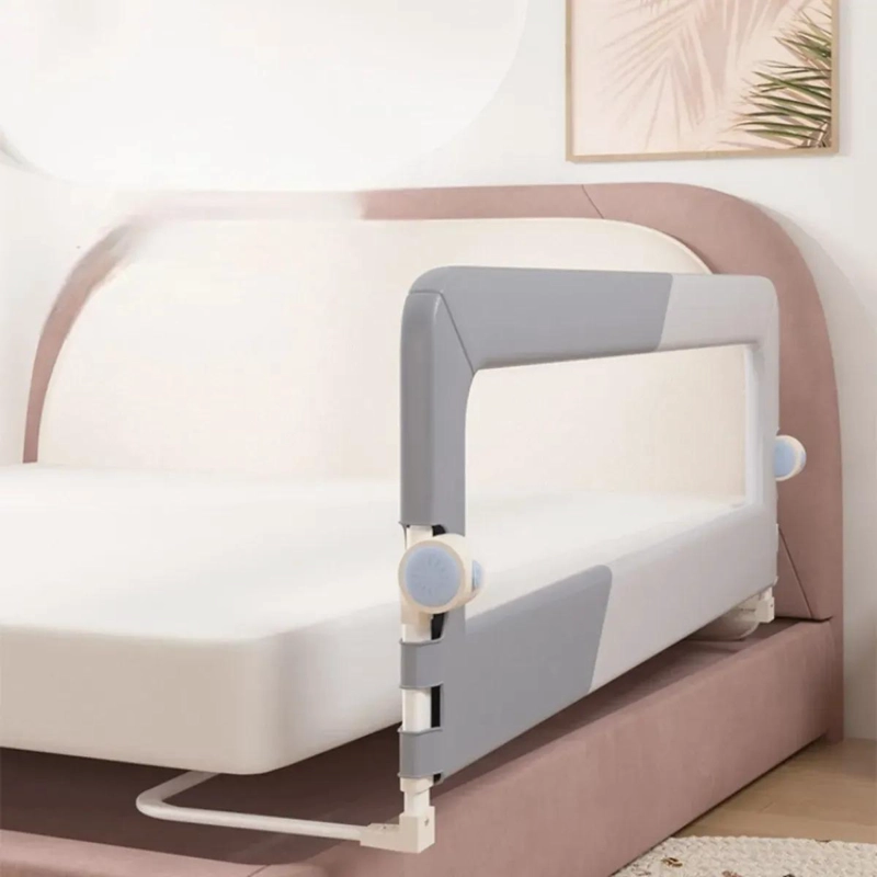 BARANDA DE SEGURIDAD AJUSTABLE PARA CAMA 180CM GRIS - 2