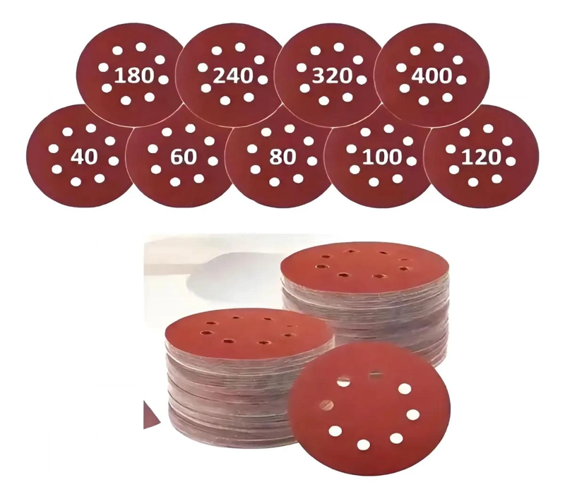 SET DE 100 LIJAS VELCRO 125MM PARA MULTISUPERFICIES - 1