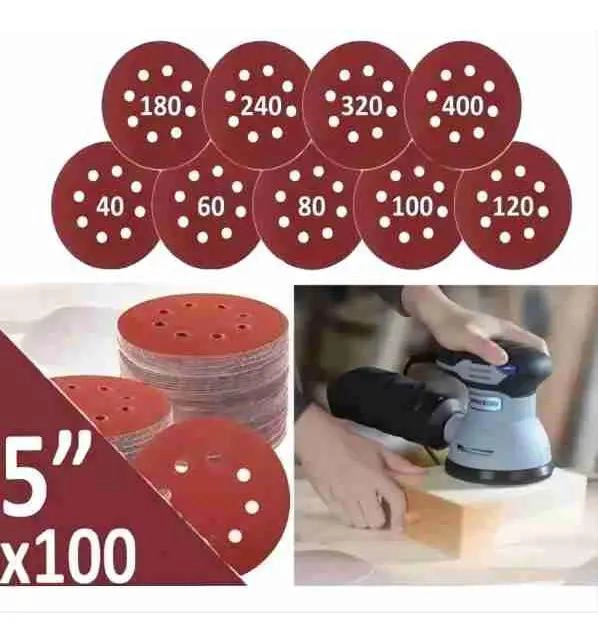 SET DE 100 LIJAS VELCRO 125MM PARA MULTISUPERFICIES - 2
