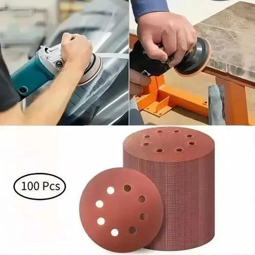 SET DE 100 LIJAS VELCRO 125MM PARA MULTISUPERFICIES - 7