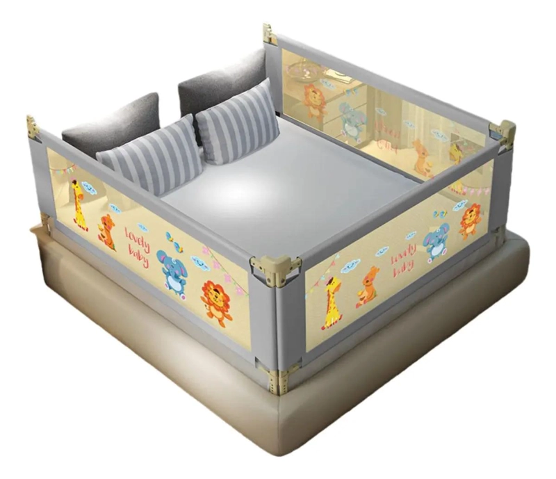 BARANDA DE SEGURIDAD AJUSTABLE PARA CAMAS DE NIÑOS 1.5M - 1