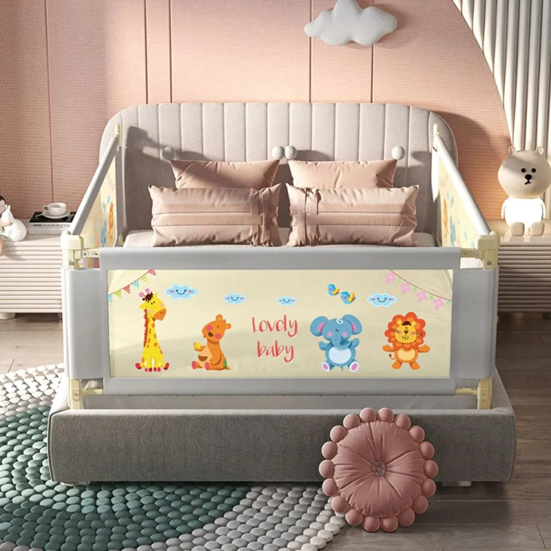 BARANDA DE SEGURIDAD AJUSTABLE PARA CAMAS DE NIÑOS 1.5M - 2