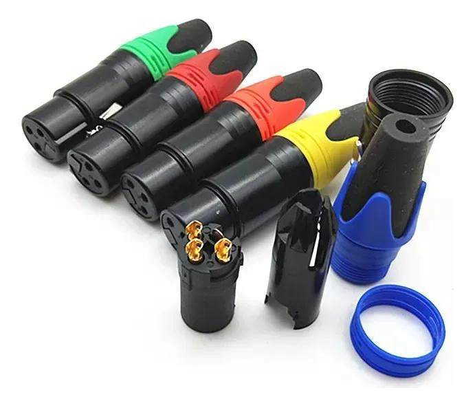 CONECTORES XLR MACHO Y HEMBRA PARA MICROFONO DE ALTA CALIDAD - 2