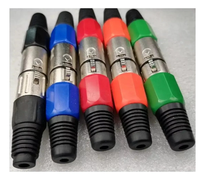 CONECTORES XLR MACHO Y HEMBRA PARA MICROFONO DE ALTA CALIDAD - 4