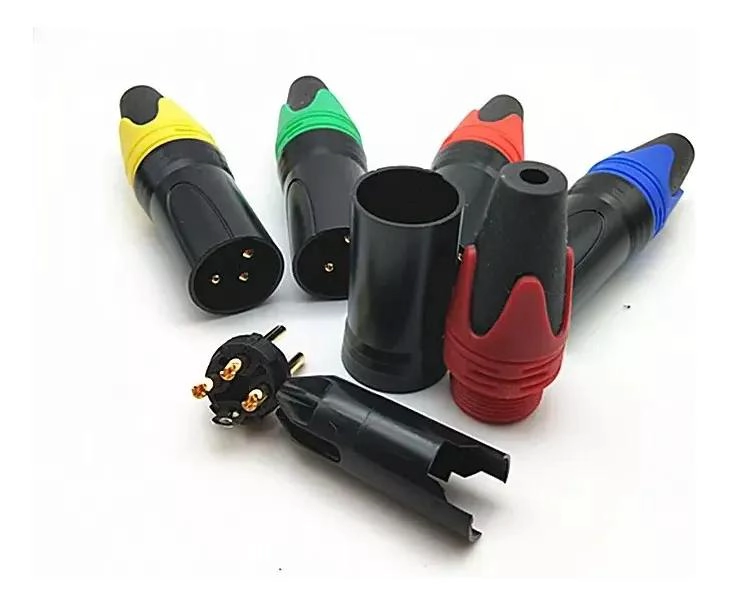 CONECTORES XLR MACHO Y HEMBRA PARA MICROFONO DE ALTA CALIDAD - 5