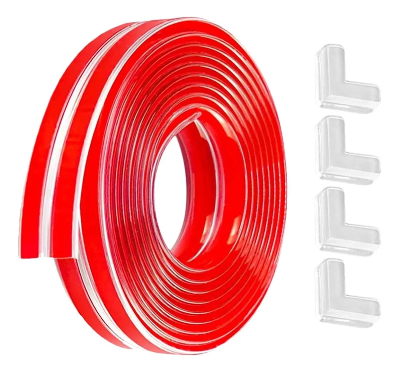 PROTECTOR DE ESQUINAS DE SILICONA TRANSPARENTE PARA MUEBLES 6 METROS - 1
