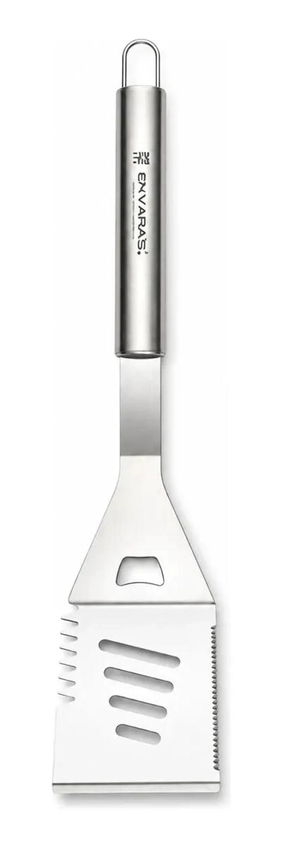 ESPATULA PARRILLERA DE ACERO INOXIDABLE CON DESTAPADOR INTEGRADA 45 CM - 1