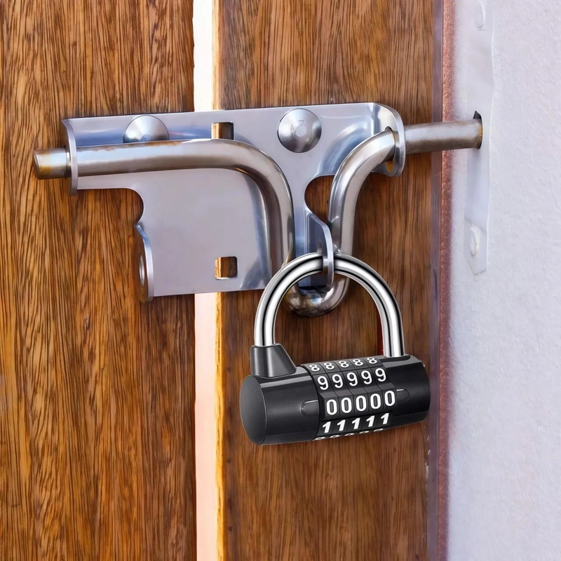 CANDADO DE COMBINACION 5 DIGITOS PARA SEGURIDAD EN CASILLEROS - 2