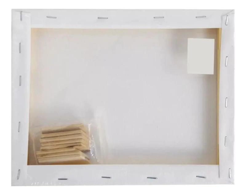 PACK DE 5 BASTIDORES DE MADERA CON LIENZO PARA PINTURA 20X25CM - 8