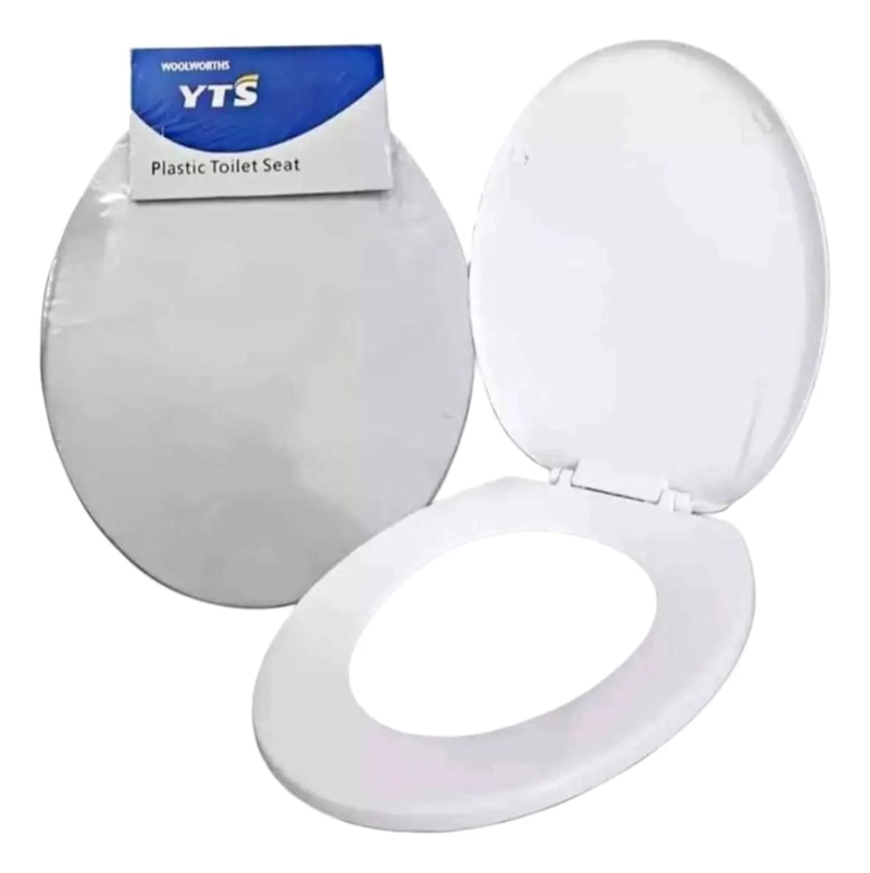 TAPA DE BAÑO OVALADA UNIVERSAL BLANCA PARA INODORO - 1