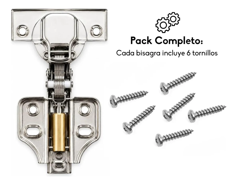 BISAGRAS DE CIERRE SUAVE PARA MUEBLES DE ACERO INOXIDABLE - 7