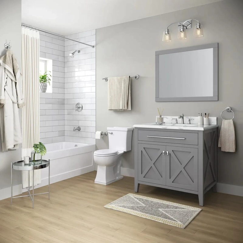ASIENTO DE INODORO REDONDO DE PLASTICO PARA BAÑO MODERNO - 5