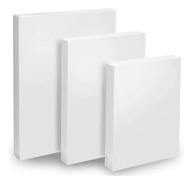 PACK DE 5 BASTIDORES DE MADERA CON LIENZO PARA PINTURA 18X24 CM - 2