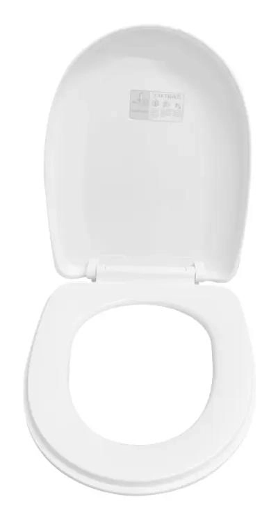 TAPA ASIENTO PARA BAÑO WC UNIVERSAL CIERRE SUAVE COLOR BLANCO - 1
