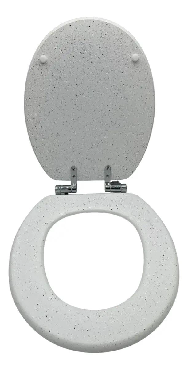 TAPA DE INODORO DISEÑO MODERNO TIPO PIEDRA PARA BAÑO - 4