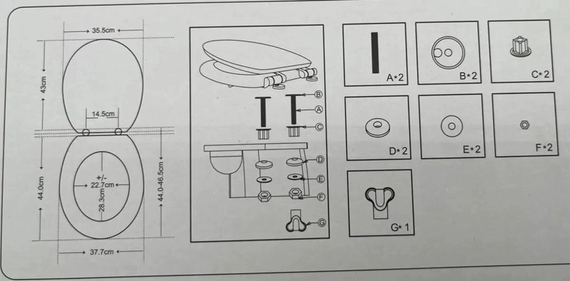 TAPA DE INODORO DISEÑO MODERNO TIPO PIEDRA PARA BAÑO - 8