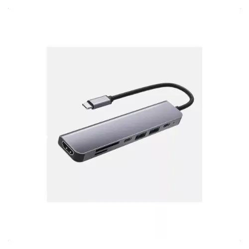 HUB ADAPTADOR USB TIPO C 7 EN 1 PARA CONEXIONES MULTIPLES - 5