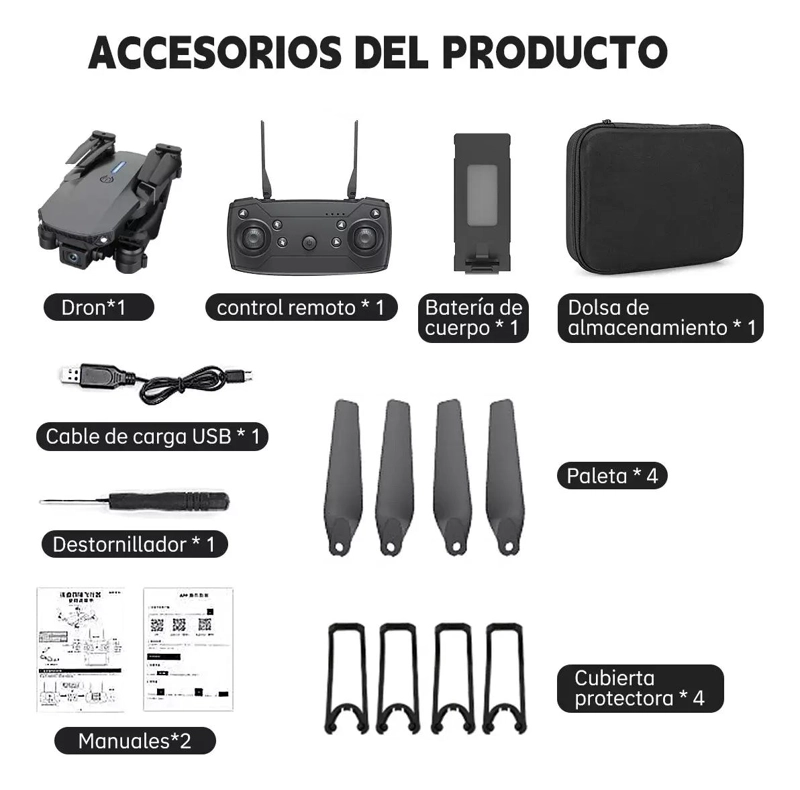 DRON FPV CON CAMARA 4K Y 2 BATERIAS RECARGABLES - 2
