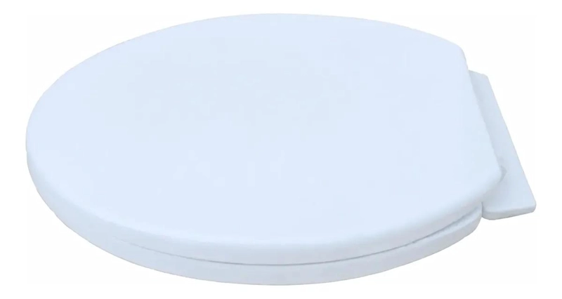TAPA DE INODORO OVALADA BLANCA PARA BAÑO - 1