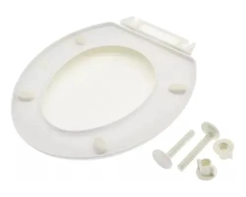 TAPA DE INODORO OVALADA BLANCA PARA BAÑO - 6