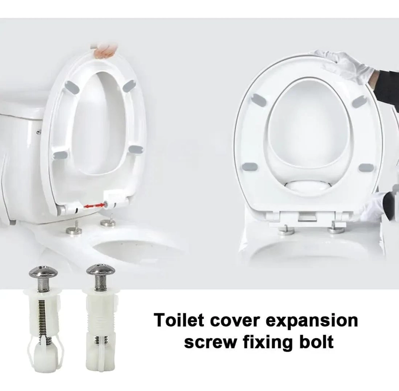 TORNILLOS DE REEMPLAZO PARA ASIENTO DE INODORO, 2 PIEZAS - 6