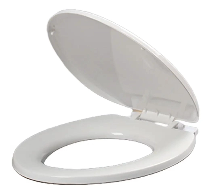TAPA DE INODORO PLASTICA OVALADA PARA SANITARIOS - 1