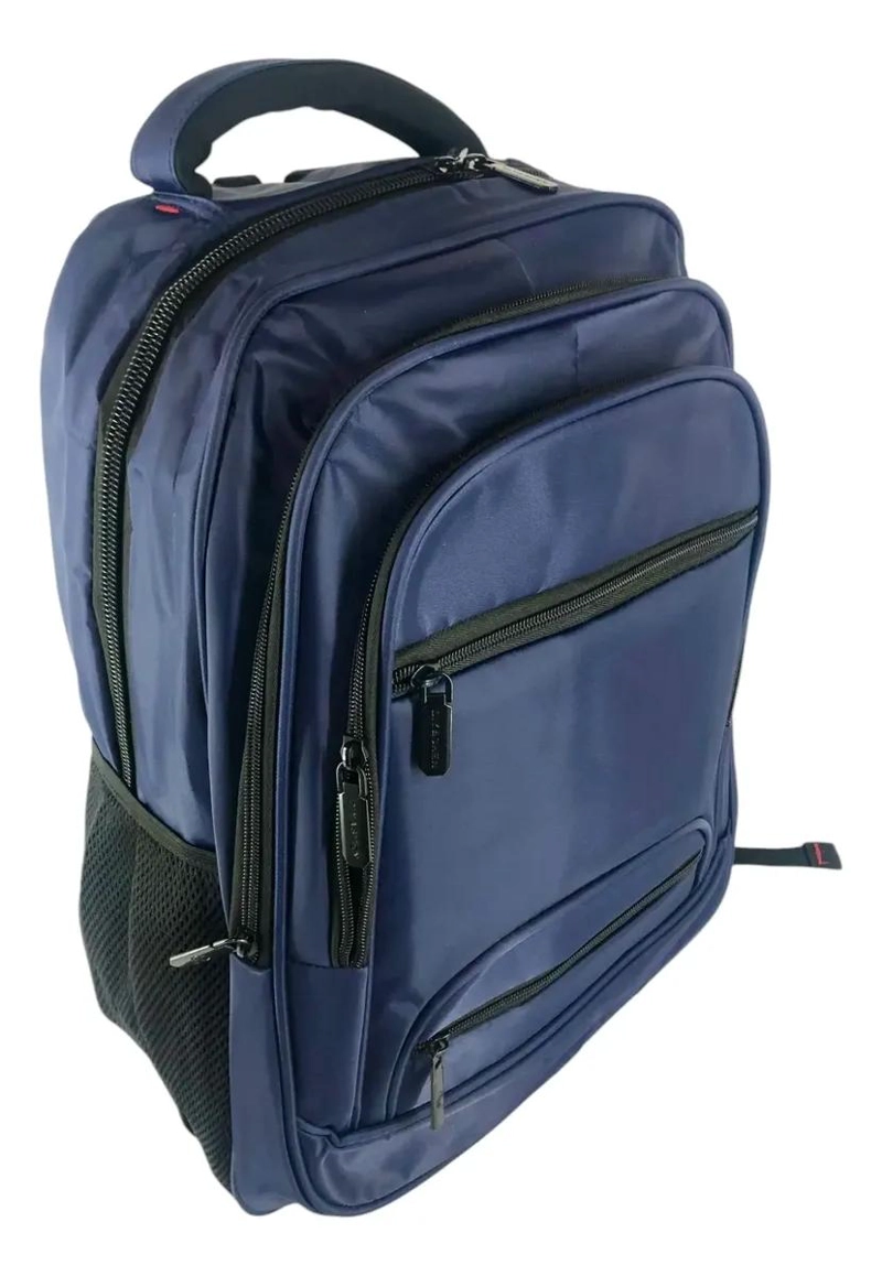 MOCHILA IMPERMEABLE ECO CUERO ESPACIOSA 47 CM - 3