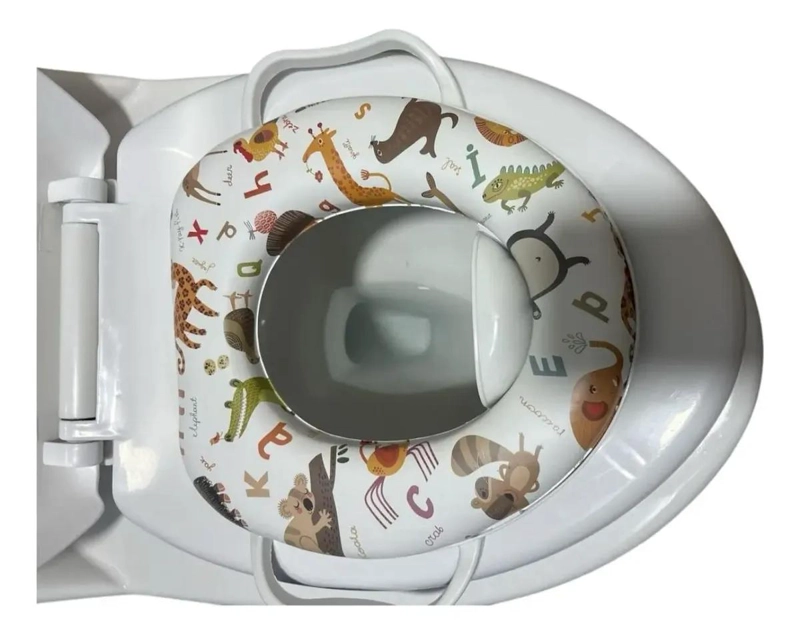 ADAPTADOR ACOLCHADO PARA BAÑO INFANTIL CON MANIJAS DE APOYO - 2