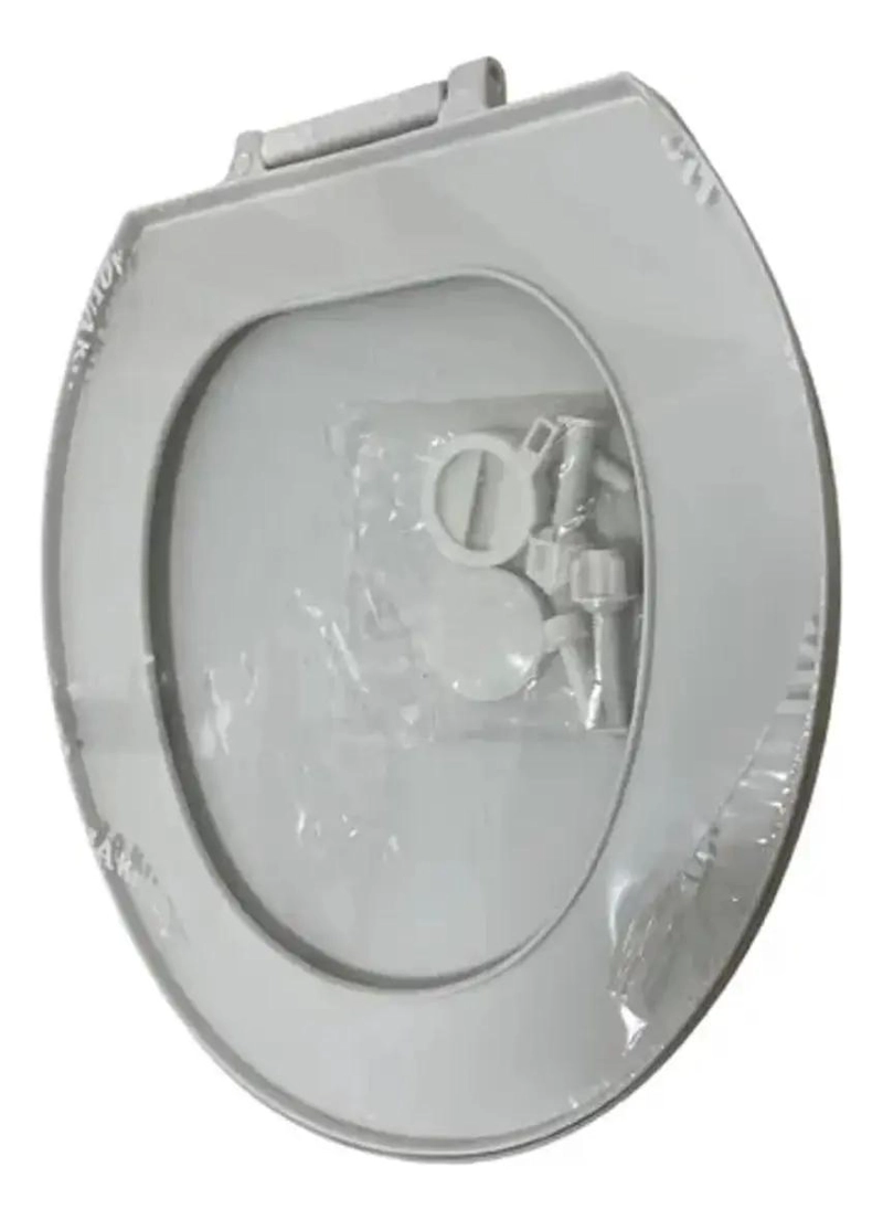 TAPA DE WC REDONDA BLANCA CON TORNILLOS Y BIDET INTEGRADO - 5