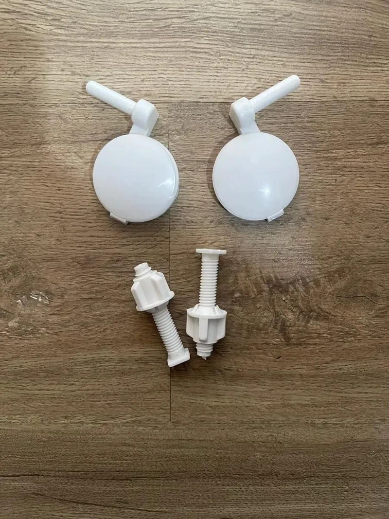 TAPA DE WC REDONDA BLANCA CON TORNILLOS Y BIDET INTEGRADO - 6