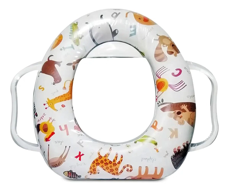 ASIENTO ADAPTADOR ACOLCHADO PARA NIÑOS CON MANIJAS DIVERTIDAS - 1