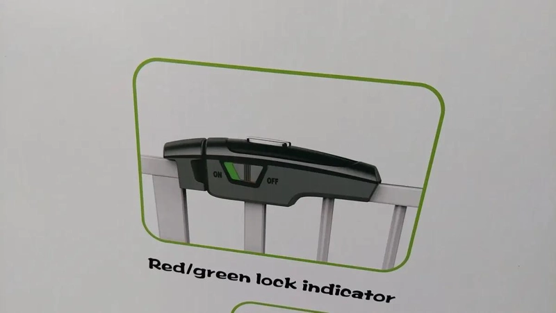 PUERTA DE SEGURIDAD METALICA AJUSTABLE 75 A 85 CM - 7