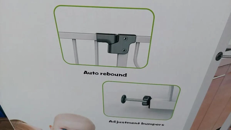 PUERTA DE SEGURIDAD METALICA AJUSTABLE 75 A 85 CM - 8