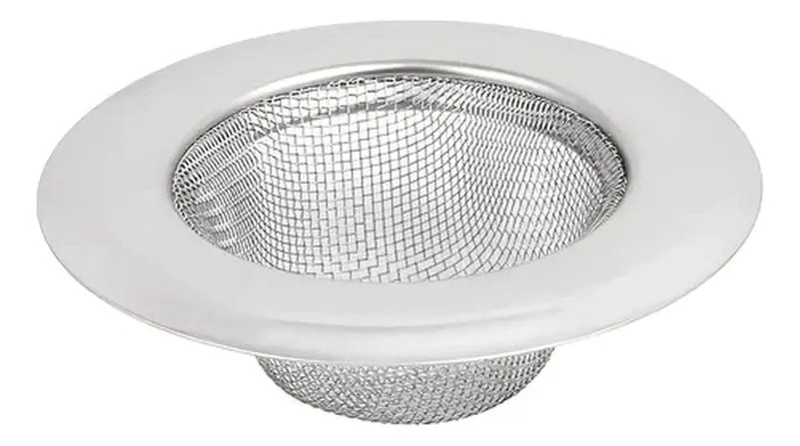 REJILLA DE FILTRO PARA LAVAPLATOS DE ACERO INOXIDABLE - 1