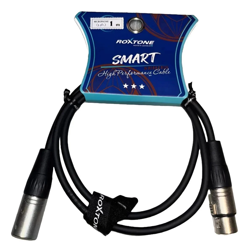 CABLE XLR PROFESIONAL MACHO A HEMBRA DE 1 METRO - 4
