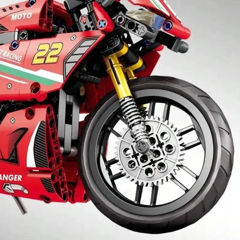 MOTOCICLETA ARMABLE JUGUETE PARA CONSTRUCCION CREATIVA - 2