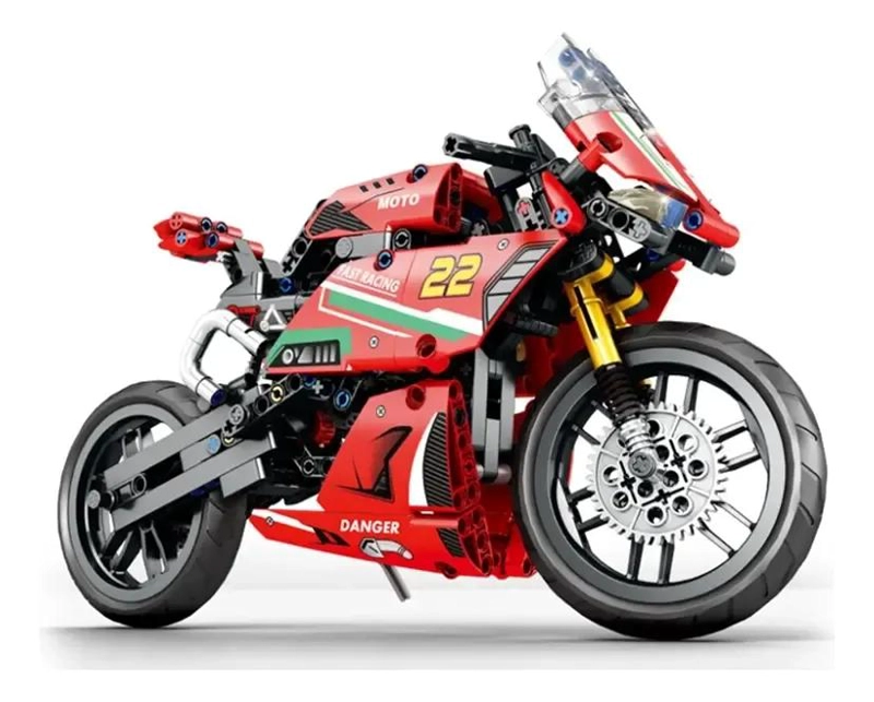 MOTOCICLETA ARMABLE JUGUETE PARA CONSTRUCCION CREATIVA - 4