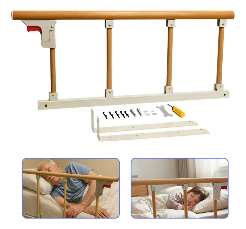 BARANDA PLEGABLE DE SEGURIDAD PARA CAMA SUPER KING 94X36 CM - 1