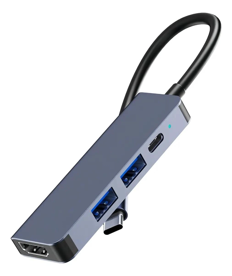 ADAPTADOR HUB USB TIPO C CON 4 PUERTOS PARA CONEXIONES MULTIPLES - 3