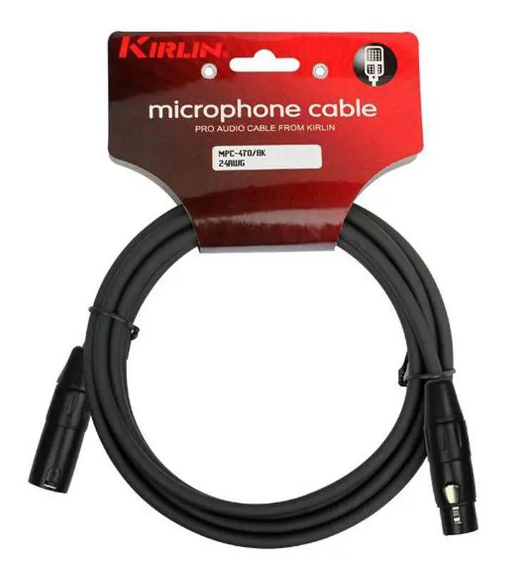 CABLE MICROFONO XLR NEGRO 6 METROS PARA SONIDO PROFESIONAL - 4