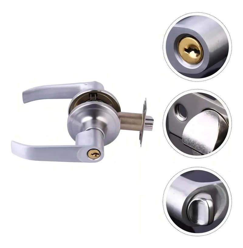 CERRADURA EMPOTRABLE DE ACERO INOXIDABLE PARA PUERTAS - 2
