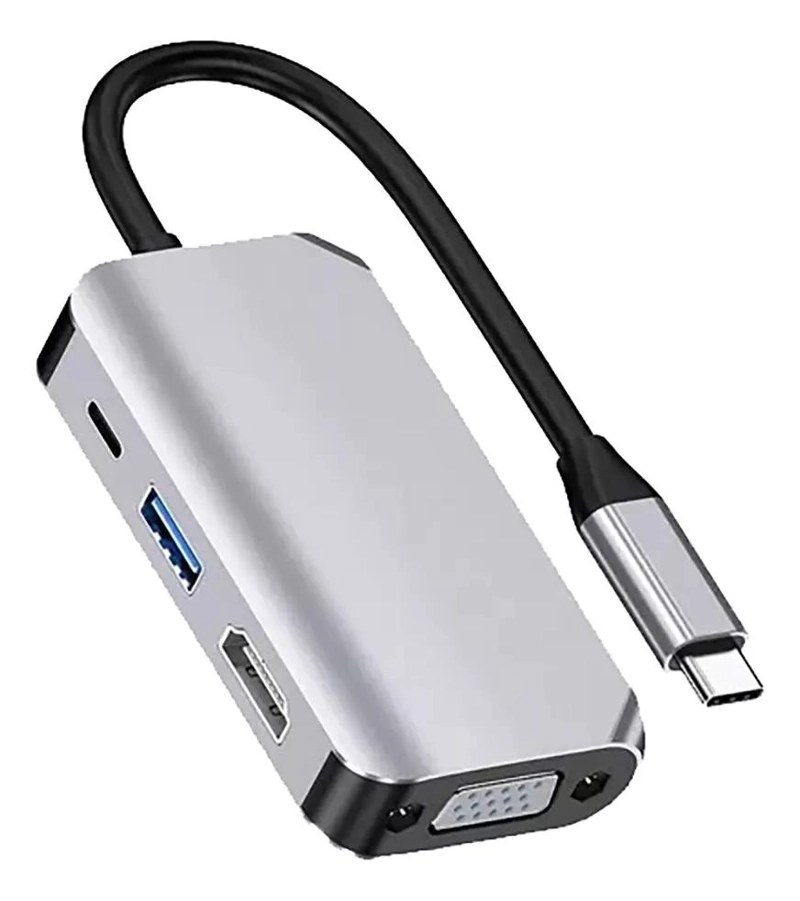 ADAPTADOR TIPO-C A HDMI, VGA Y USB 3.0 - 1