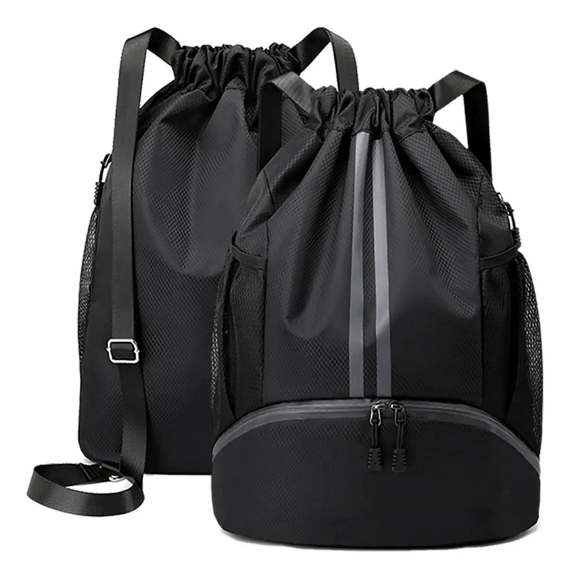 MOCHILA DEPORTIVA IMPERMEABLE CON DISEÑO DE CORDON Y GRAN CAPACIDAD - 1