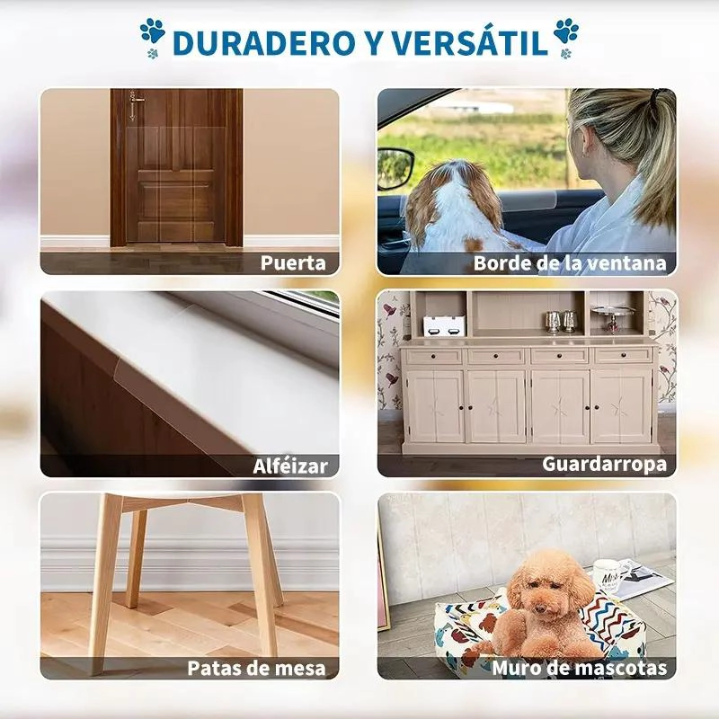 PROTECTOR ADHESIVO ANTIRAYADURAS PARA MUEBLES 21CM X 5M - 6