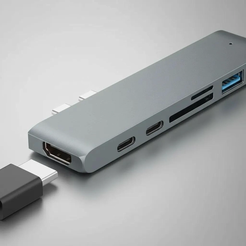 ADAPTADOR 7 EN 1 TIPO-C PARA MACBOOK AIR Y PRO - 9