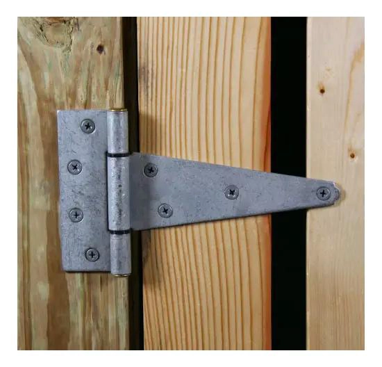 PAR DE BISAGRAS EN T GALVANIZADAS DE 6 PULGADAS PARA MADERA - 2