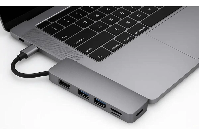 ADAPTADOR HUB USB TIPO C 6 EN 1 CON HDMI Y TF/SD - 3