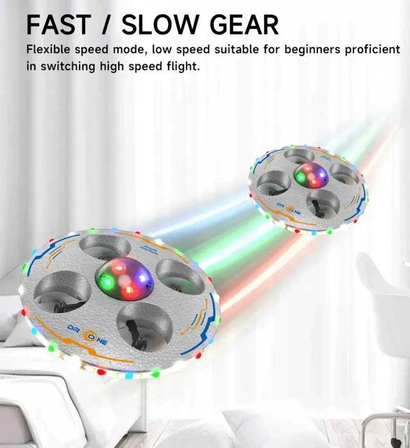 DRONE CONTROL REMOTO CUATRO EJES CON LUZ LED - 3